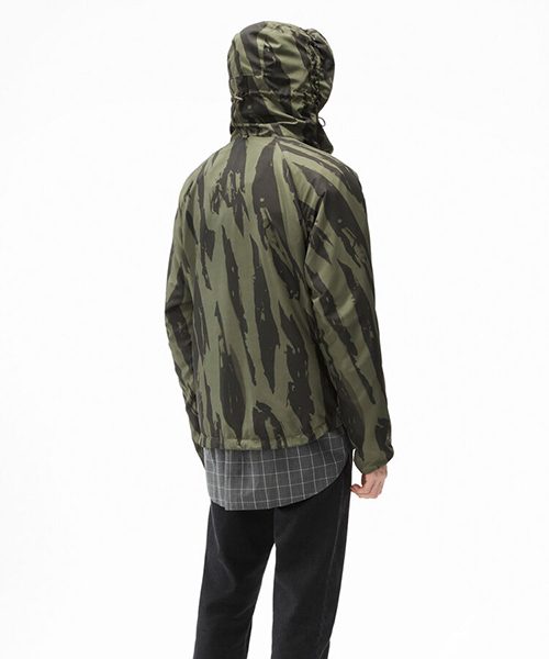 'Pleat Camo' Bronze Windbreaker