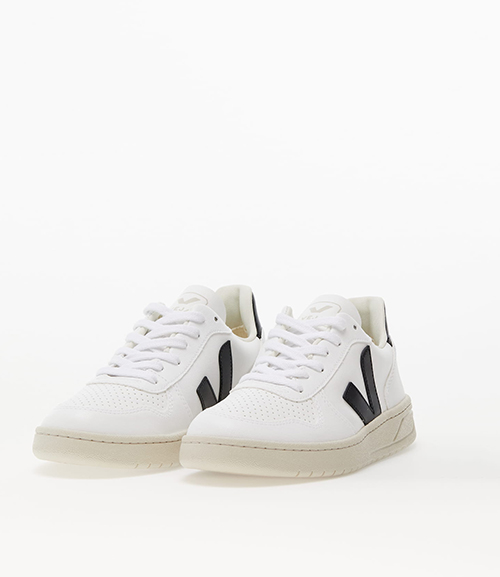 V-10 White Black Sneakers