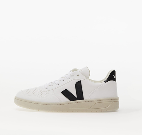 V-10 White Black Sneakers
