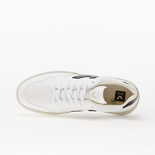 V-10 White Black Sneakers