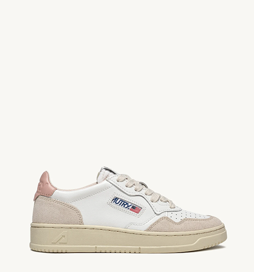 Medalist Low Leat Suede White/Pow Woman