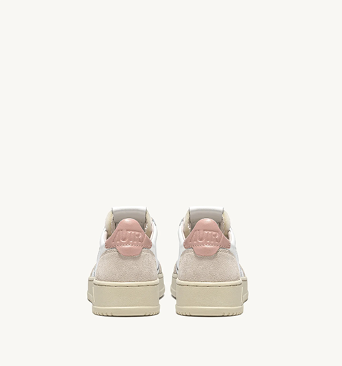 Medalist Low Leat Suede White/Pow Woman