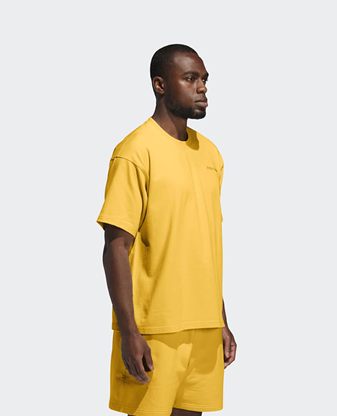 ADIDAS X PHARRELL WILLIAMS YELLOW BASICS SHIRT