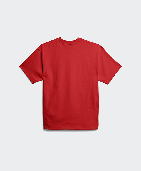 ADIDAS X PHARRELL WILLIAMS RED BASICS SHIRT