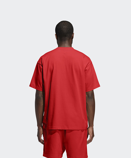 ADIDAS X PHARRELL WILLIAMS RED BASICS SHIRT