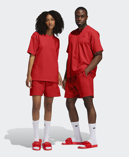 ADIDAS X PHARRELL WILLIAMS RED BASICS SHORT