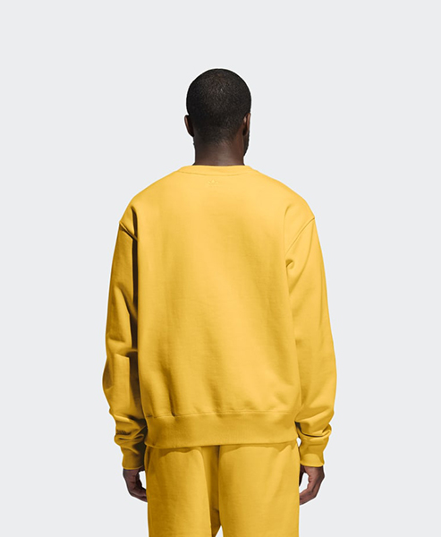 ADIDAS X PHARRELL WILLIAMS YELLOW BASICS CREW