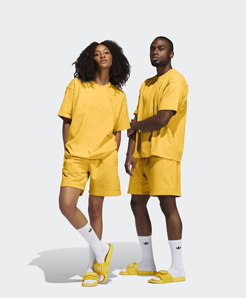 ADIDAS X PHARRELL WILLIAMS YELLOW BASICS SHORT