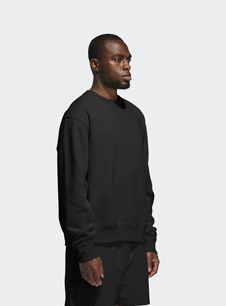 ADIDAS X PHARRELL WILLIAMS BLACK BASICS CREW
