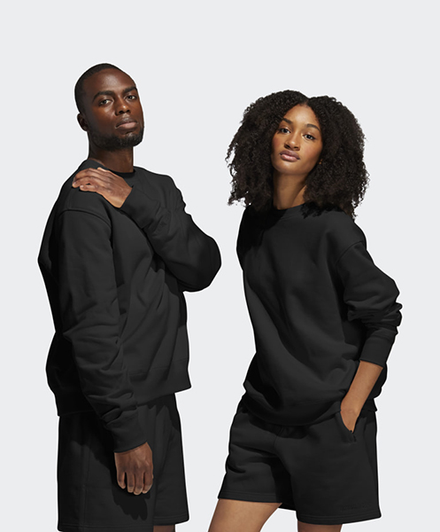 ADIDAS X PHARRELL WILLIAMS BLACK BASICS CREW