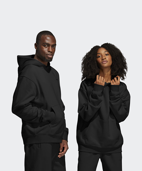ADIDAS X PHARRELL WILLIAMS BLACK BASICS HOOD