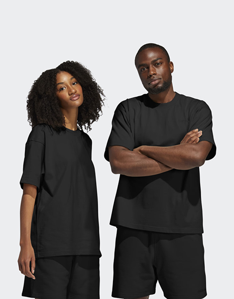 ADIDAS X PHARRELL WILLIAMS BLACK BASICS SHIRT