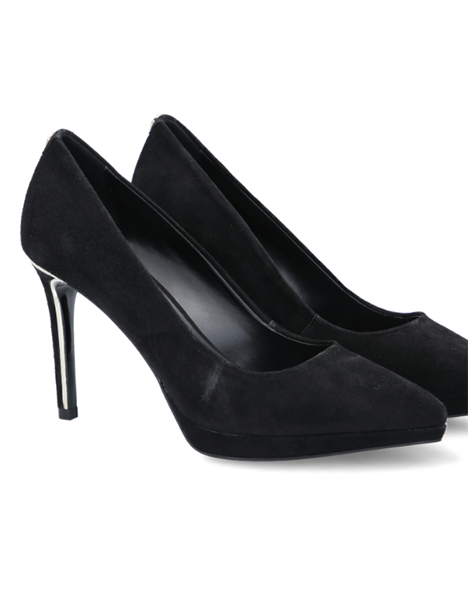 DKNY LEXI-HIGH PUMP 100 BLACK SUEDE