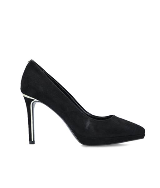 DKNY LEXI-HIGH PUMP 100 BLACK SUEDE