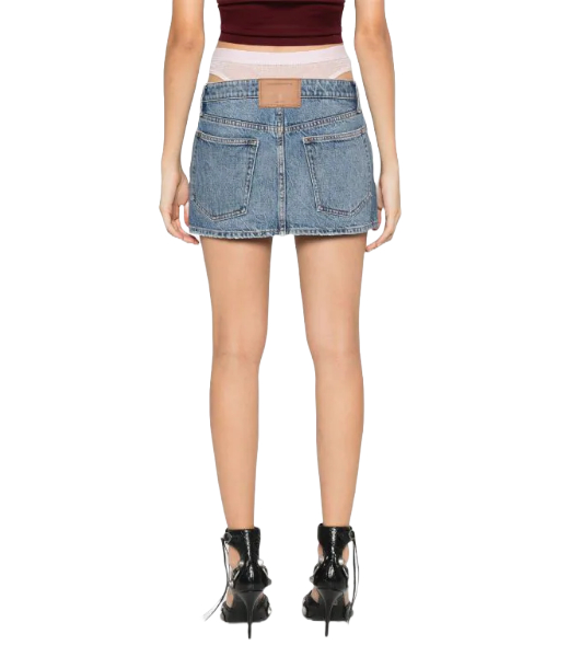 Mini Vintade Medium Indigo Skirt Prestyle Hotfix Mesh Undie