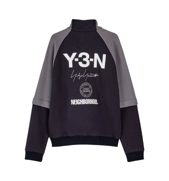 Black/Grey Y-3 NBHD Track Top