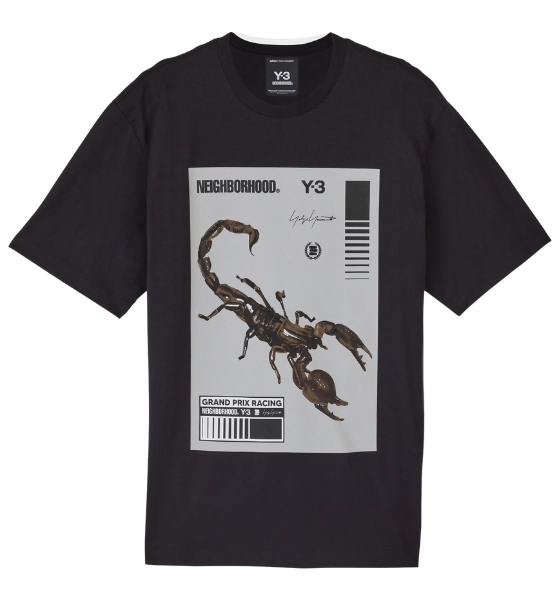 Black Scorpio Y-3 NBHD Graphic Tee