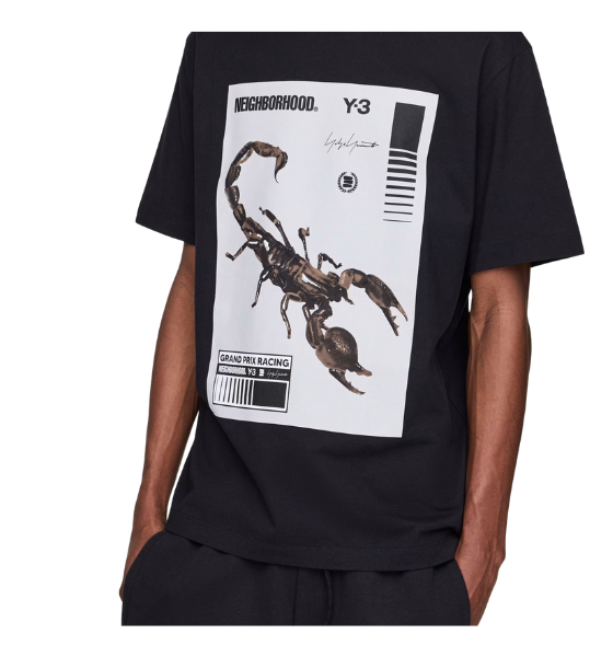 Black Scorpio Y-3 NBHD Graphic Tee