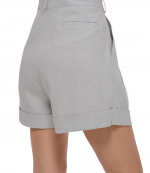 Grey Linen Shorts