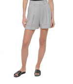 Grey Linen Shorts