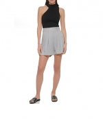 Grey Linen Shorts