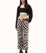 Tucked Shirt Bolero And Logo Elastic Top