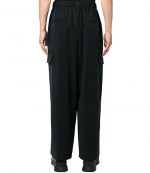 Black Noir Wide CRGO Pants