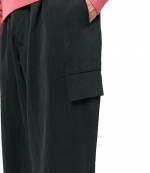 Black Noir Wide CRGO Pants