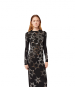 Black Star Sequin Maxi Dress