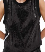 Sleeveless Sequin Top