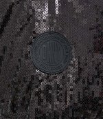 Black Sequin Puffer Jacket