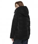 Black Hoodie Puffer Jacket
