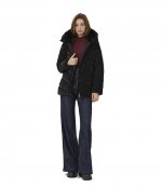 Black Hoodie Puffer Jacket