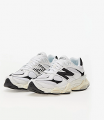 9060 White/Black Medium Moyen Sneaker