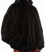 Black Track Jacket With Metal Plate Trim