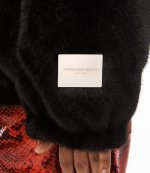 Black Track Jacket With Metal Plate Trim