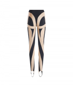 Black Powder Spiral Leggings