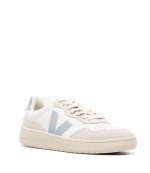 V-90 O.T Leather Extra White / Light Blue Sneakers