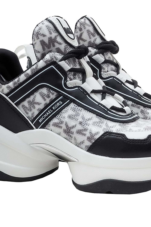 Olympia Clear Mesh Sequin Trainer