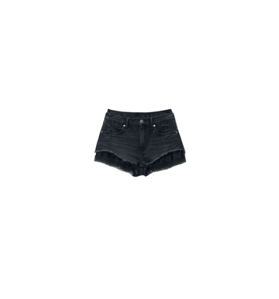 Prestyled Cutoff Short W/Silk Boxer Grey Aged Short Pant