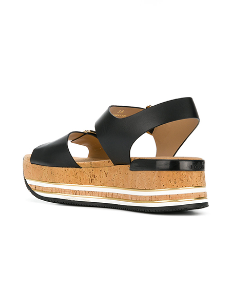 HOGAN H354 SUGHERO+PROFILI+MIC MOD.FIBBIA BLACK PLATFORM
