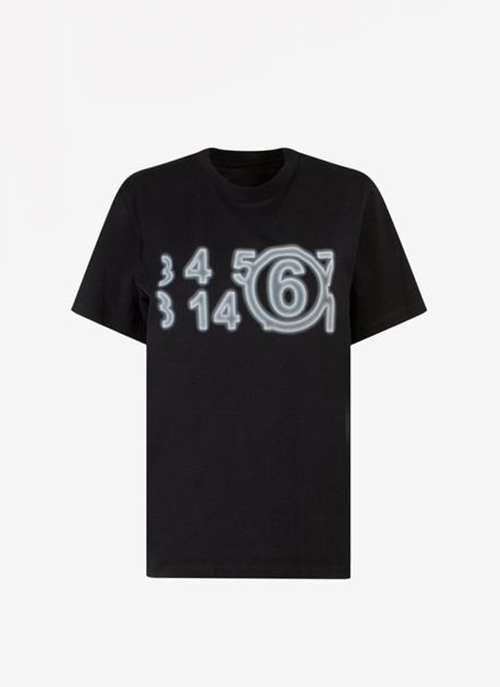 Black White logo Tee