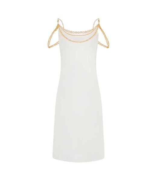 Natural White Robe Long Dress