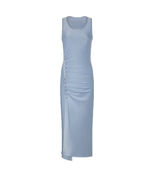 Faded Blue Robe Strap Dress