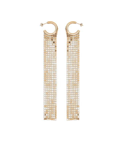 G0ld Pixel Long Hoop Hoop Earings