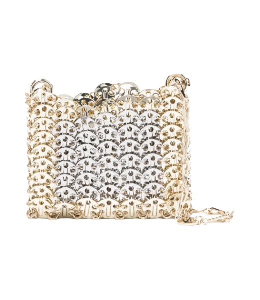 Light Gold Silver Sac A Main Pochette