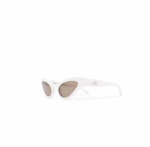 Cat-eye White Sunglasses