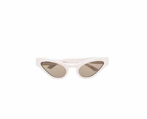 Cat-eye White Sunglasses