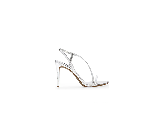 Danielle High Sandal Silver