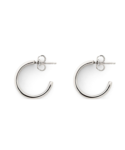Logo Silver Earrings